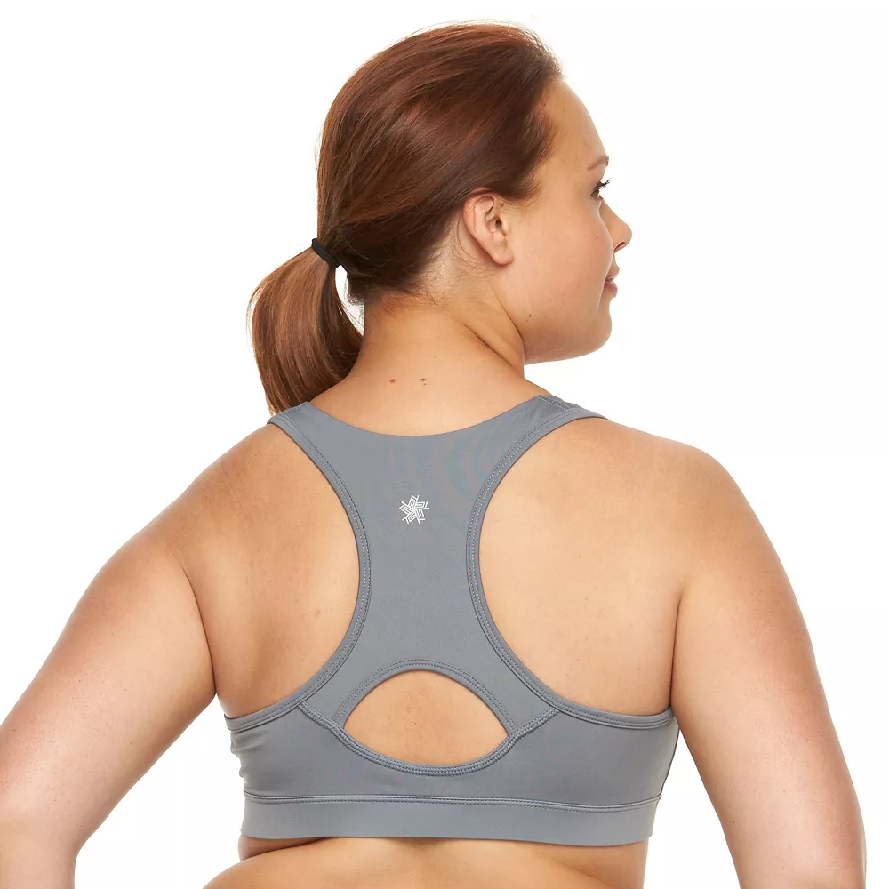 Plus Size Tek Gear® Racerback Low-Impact Sports Bra 2 Plus Size Tek Gear® Racerback Low-Impact Sports Bra - Image 2