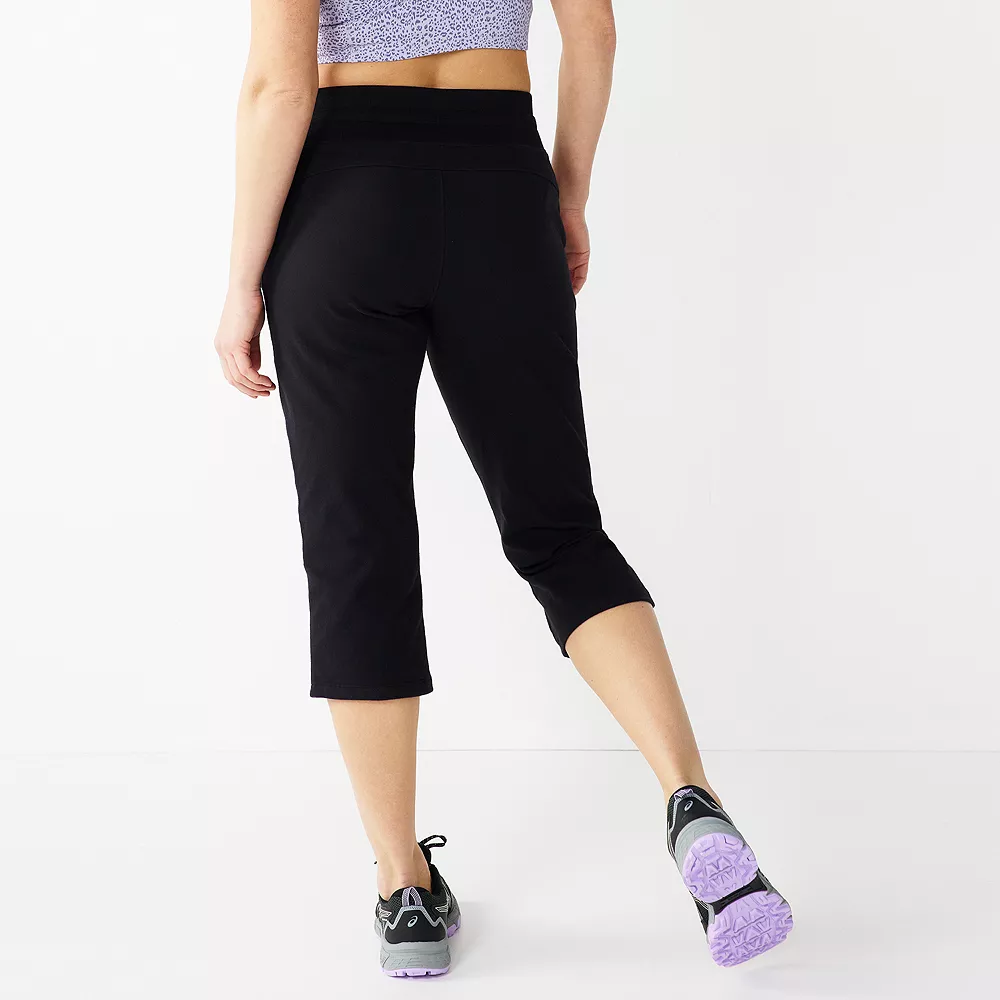 Petite Tek Gear® Essential Straight-Leg Workout Capris 2 Petite Tek Gear® Essential Straight-Leg Workout Capris - Image 2