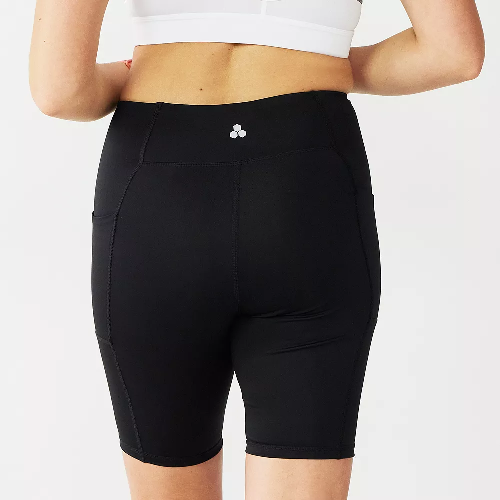 Women's Tek Gear® Core 9-in. High-Waisted Bike Shorts 2 Women's Tek Gear® Core 9-in. High-Waisted Bike Shorts - Image 2