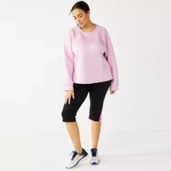 Plus Size Tek Gear® Run Popover Top -Clothing-Tek Gear 5481926 ALT9