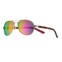 Women's Tek Gear® 58mm Aviator Mirrored Lens Sunglasses