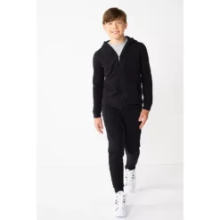 Kids 7-20 Tek Gear® Ultrasoft Fleece Full-Zip Hoodie In Regular & Husky -Clothing-Tek Gear 5534110 ALT2