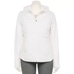 Plus Size Tek Gear® Hooded Mixed-Media Jacket