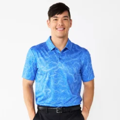 Men's Tek Gear® Slim-Fit Topographic Print Polo