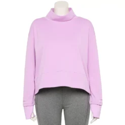 Plus Size Tek Gear® Run Mockneck Long Sleeve Top