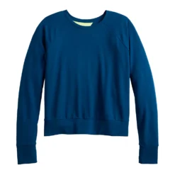 Women's Tek Gear® Keyhole Back Long-Sleeve Tee -Clothing-Tek Gear 5662107 ALT2