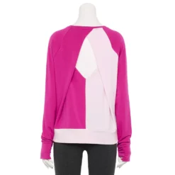 Women's Tek Gear® Keyhole Back Long-Sleeve Tee -Clothing-Tek Gear 5662107 ALT5