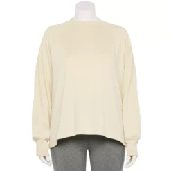 Plus Size Tek Gear® Stretch Fleece Mockneck Sweatshirt