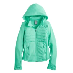 Girls 7-16 Tek Gear® Mixed Media Jacket In Regular & Plus